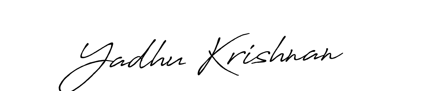 if you are searching for the best signature style for your name Yadhu Krishnan. so please give up your signature search. here we have designed multiple signature styles  using Antro_Vectra_Bolder. Yadhu Krishnan signature style 7 images and pictures png
