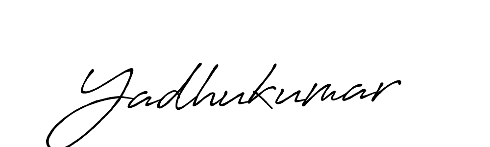 How to make Yadhukumar name signature. Use Antro_Vectra_Bolder style for creating short signs online. This is the latest handwritten sign. Yadhukumar signature style 7 images and pictures png