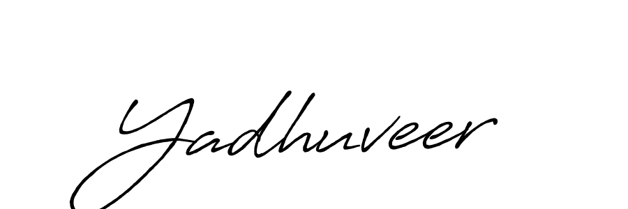 It looks lik you need a new signature style for name Yadhuveer. Design unique handwritten (Antro_Vectra_Bolder) signature with our free signature maker in just a few clicks. Yadhuveer signature style 7 images and pictures png