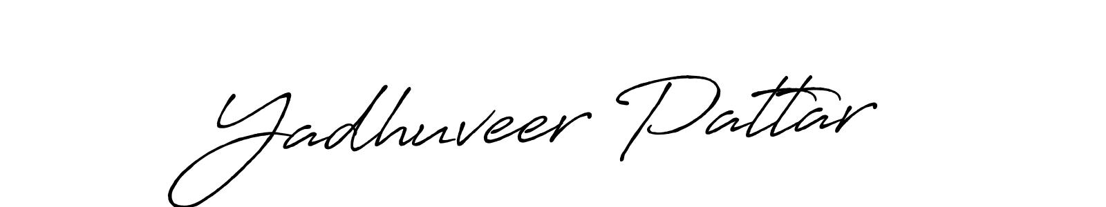 Also You can easily find your signature by using the search form. We will create Yadhuveer Pattar name handwritten signature images for you free of cost using Antro_Vectra_Bolder sign style. Yadhuveer Pattar signature style 7 images and pictures png