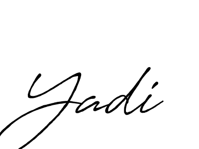 It looks lik you need a new signature style for name Yadi. Design unique handwritten (Antro_Vectra_Bolder) signature with our free signature maker in just a few clicks. Yadi signature style 7 images and pictures png