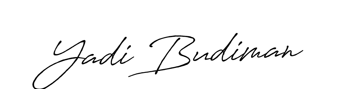 Once you've used our free online signature maker to create your best signature Antro_Vectra_Bolder style, it's time to enjoy all of the benefits that Yadi Budiman name signing documents. Yadi Budiman signature style 7 images and pictures png