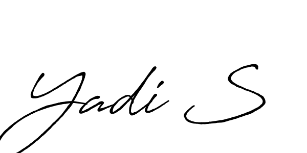 It looks lik you need a new signature style for name Yadi S. Design unique handwritten (Antro_Vectra_Bolder) signature with our free signature maker in just a few clicks. Yadi S signature style 7 images and pictures png