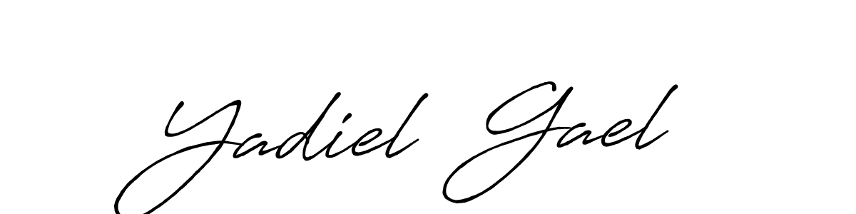 Design your own signature with our free online signature maker. With this signature software, you can create a handwritten (Antro_Vectra_Bolder) signature for name Yadiel  Gael. Yadiel  Gael signature style 7 images and pictures png