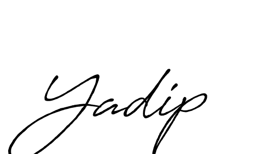 It looks lik you need a new signature style for name Yadip. Design unique handwritten (Antro_Vectra_Bolder) signature with our free signature maker in just a few clicks. Yadip signature style 7 images and pictures png