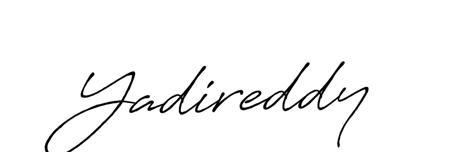 It looks lik you need a new signature style for name Yadireddy. Design unique handwritten (Antro_Vectra_Bolder) signature with our free signature maker in just a few clicks. Yadireddy signature style 7 images and pictures png