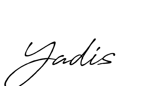 Similarly Antro_Vectra_Bolder is the best handwritten signature design. Signature creator online .You can use it as an online autograph creator for name Yadis. Yadis signature style 7 images and pictures png