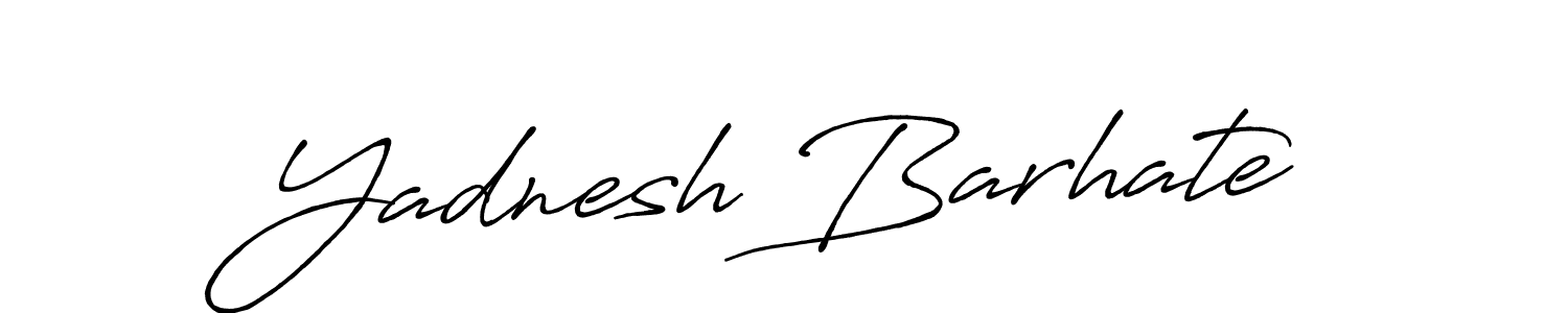 Design your own signature with our free online signature maker. With this signature software, you can create a handwritten (Antro_Vectra_Bolder) signature for name Yadnesh Barhate. Yadnesh Barhate signature style 7 images and pictures png