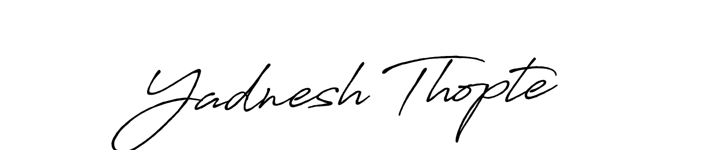 Also You can easily find your signature by using the search form. We will create Yadnesh Thopte name handwritten signature images for you free of cost using Antro_Vectra_Bolder sign style. Yadnesh Thopte signature style 7 images and pictures png