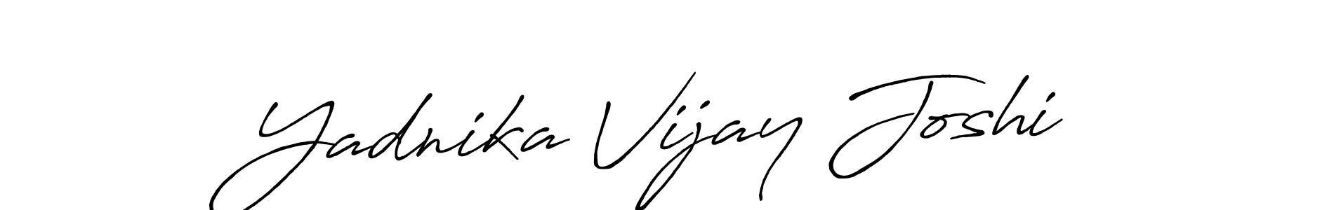 Antro_Vectra_Bolder is a professional signature style that is perfect for those who want to add a touch of class to their signature. It is also a great choice for those who want to make their signature more unique. Get Yadnika Vijay Joshi name to fancy signature for free. Yadnika Vijay Joshi signature style 7 images and pictures png