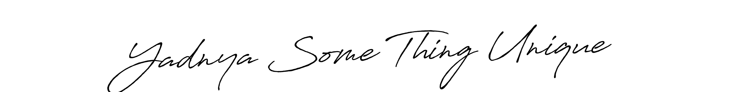 Use a signature maker to create a handwritten signature online. With this signature software, you can design (Antro_Vectra_Bolder) your own signature for name Yadnya Some Thing Unique. Yadnya Some Thing Unique signature style 7 images and pictures png