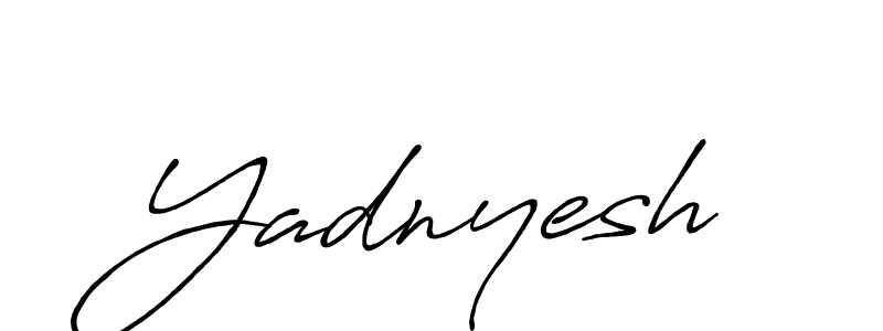 Use a signature maker to create a handwritten signature online. With this signature software, you can design (Antro_Vectra_Bolder) your own signature for name Yadnyesh. Yadnyesh signature style 7 images and pictures png