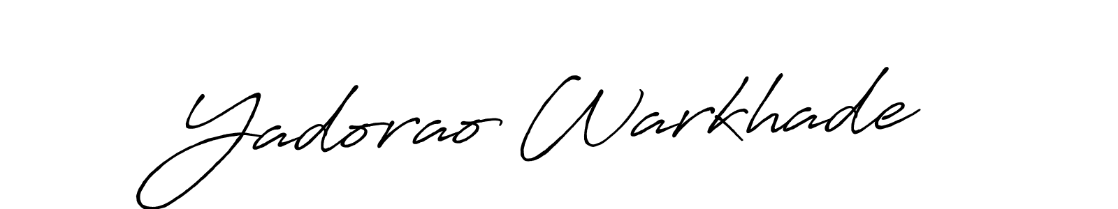 Also You can easily find your signature by using the search form. We will create Yadorao Warkhade name handwritten signature images for you free of cost using Antro_Vectra_Bolder sign style. Yadorao Warkhade signature style 7 images and pictures png