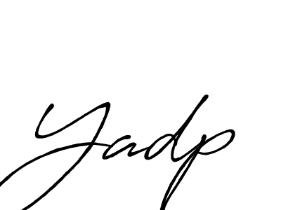 Use a signature maker to create a handwritten signature online. With this signature software, you can design (Antro_Vectra_Bolder) your own signature for name Yadp. Yadp signature style 7 images and pictures png