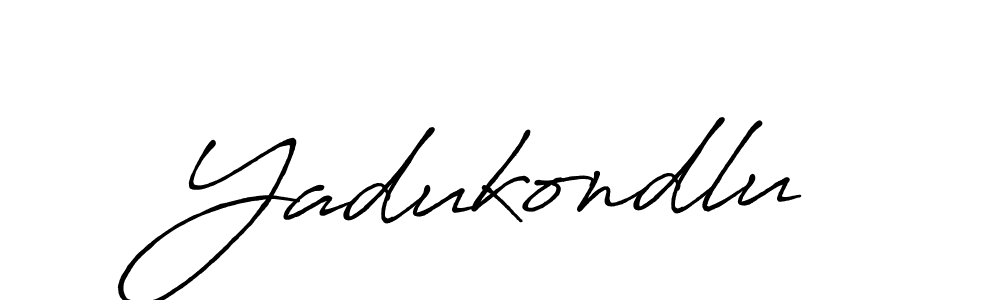 How to make Yadukondlu signature? Antro_Vectra_Bolder is a professional autograph style. Create handwritten signature for Yadukondlu name. Yadukondlu signature style 7 images and pictures png