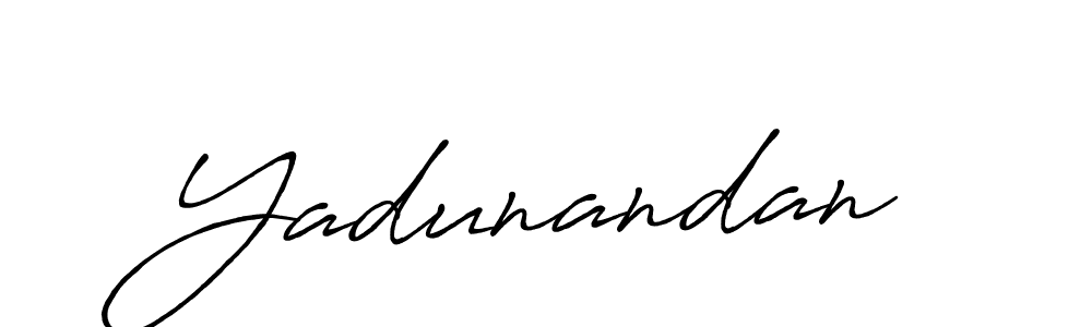 How to make Yadunandan signature? Antro_Vectra_Bolder is a professional autograph style. Create handwritten signature for Yadunandan name. Yadunandan signature style 7 images and pictures png