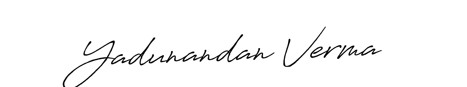 if you are searching for the best signature style for your name Yadunandan Verma. so please give up your signature search. here we have designed multiple signature styles  using Antro_Vectra_Bolder. Yadunandan Verma signature style 7 images and pictures png