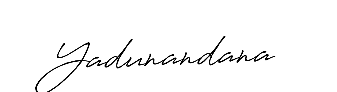 How to make Yadunandana name signature. Use Antro_Vectra_Bolder style for creating short signs online. This is the latest handwritten sign. Yadunandana signature style 7 images and pictures png