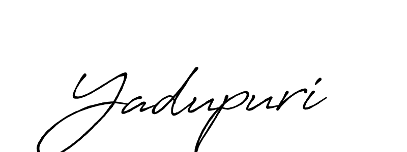 Yadupuri stylish signature style. Best Handwritten Sign (Antro_Vectra_Bolder) for my name. Handwritten Signature Collection Ideas for my name Yadupuri. Yadupuri signature style 7 images and pictures png