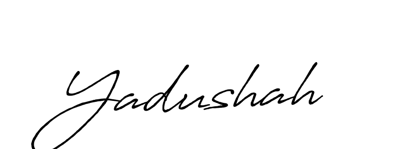 How to make Yadushah name signature. Use Antro_Vectra_Bolder style for creating short signs online. This is the latest handwritten sign. Yadushah signature style 7 images and pictures png