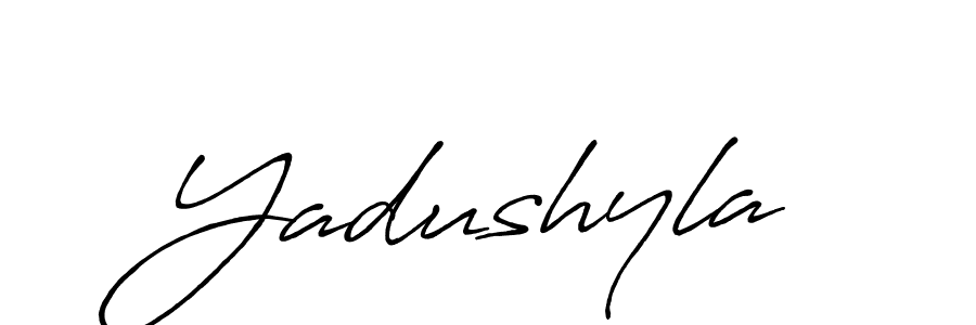 Also You can easily find your signature by using the search form. We will create Yadushyla name handwritten signature images for you free of cost using Antro_Vectra_Bolder sign style. Yadushyla signature style 7 images and pictures png