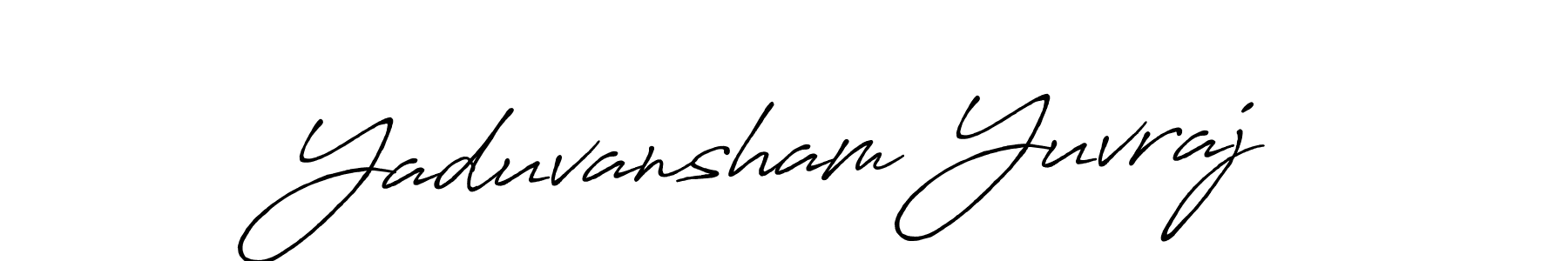 Also we have Yaduvansham Yuvraj name is the best signature style. Create professional handwritten signature collection using Antro_Vectra_Bolder autograph style. Yaduvansham Yuvraj signature style 7 images and pictures png