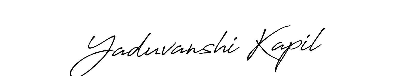 You should practise on your own different ways (Antro_Vectra_Bolder) to write your name (Yaduvanshi Kapil) in signature. don't let someone else do it for you. Yaduvanshi Kapil signature style 7 images and pictures png