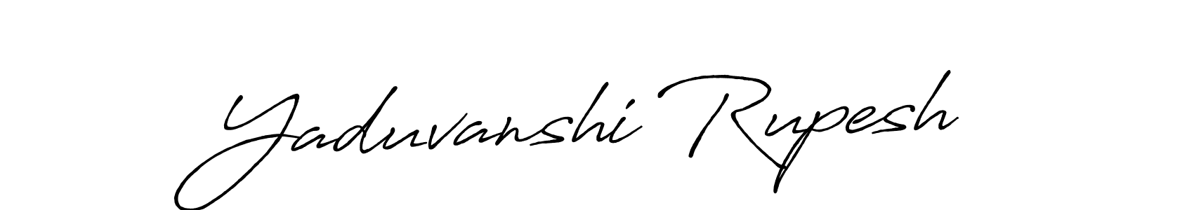 How to make Yaduvanshi Rupesh name signature. Use Antro_Vectra_Bolder style for creating short signs online. This is the latest handwritten sign. Yaduvanshi Rupesh signature style 7 images and pictures png