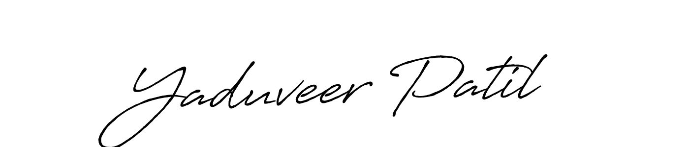 The best way (Antro_Vectra_Bolder) to make a short signature is to pick only two or three words in your name. The name Yaduveer Patil include a total of six letters. For converting this name. Yaduveer Patil signature style 7 images and pictures png