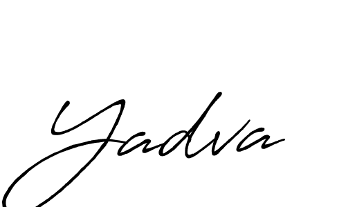 It looks lik you need a new signature style for name Yadva. Design unique handwritten (Antro_Vectra_Bolder) signature with our free signature maker in just a few clicks. Yadva signature style 7 images and pictures png