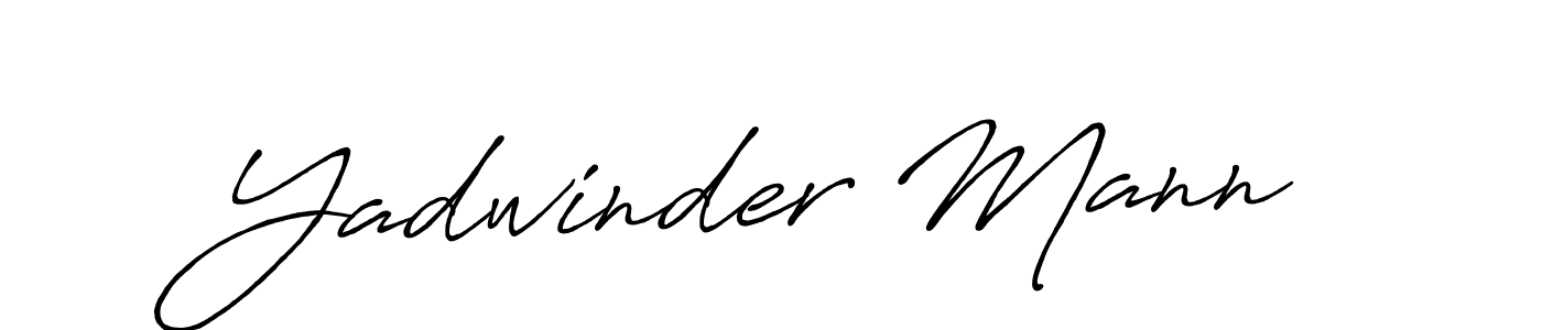 Design your own signature with our free online signature maker. With this signature software, you can create a handwritten (Antro_Vectra_Bolder) signature for name Yadwinder Mann. Yadwinder Mann signature style 7 images and pictures png