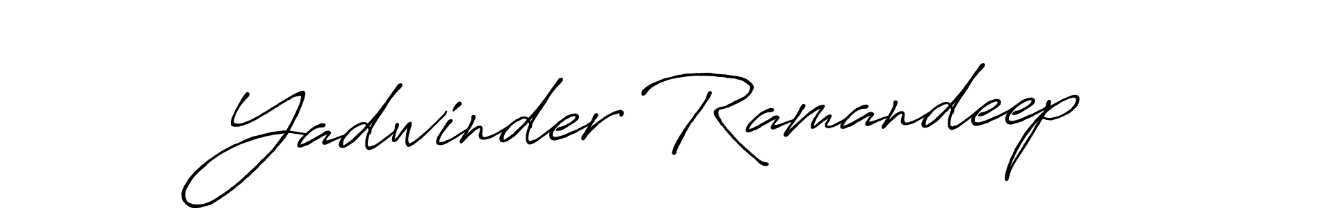 How to make Yadwinder Ramandeep signature? Antro_Vectra_Bolder is a professional autograph style. Create handwritten signature for Yadwinder Ramandeep name. Yadwinder Ramandeep signature style 7 images and pictures png