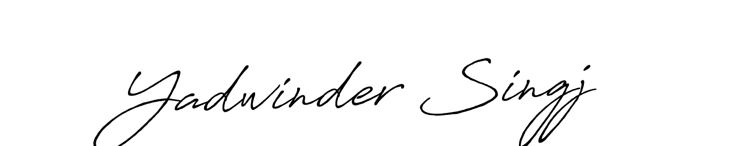 Design your own signature with our free online signature maker. With this signature software, you can create a handwritten (Antro_Vectra_Bolder) signature for name Yadwinder Singj. Yadwinder Singj signature style 7 images and pictures png