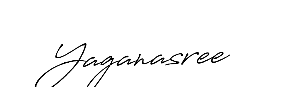 Yaganasree stylish signature style. Best Handwritten Sign (Antro_Vectra_Bolder) for my name. Handwritten Signature Collection Ideas for my name Yaganasree. Yaganasree signature style 7 images and pictures png