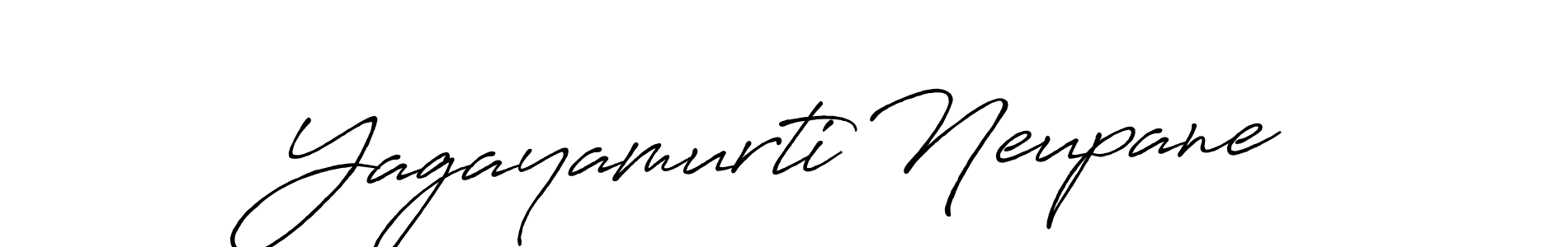 Design your own signature with our free online signature maker. With this signature software, you can create a handwritten (Antro_Vectra_Bolder) signature for name Yagayamurti Neupane. Yagayamurti Neupane signature style 7 images and pictures png