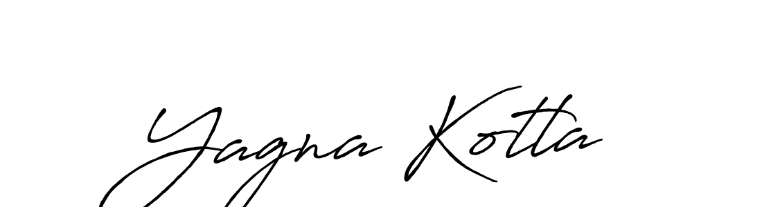 How to make Yagna Kotla signature? Antro_Vectra_Bolder is a professional autograph style. Create handwritten signature for Yagna Kotla name. Yagna Kotla signature style 7 images and pictures png