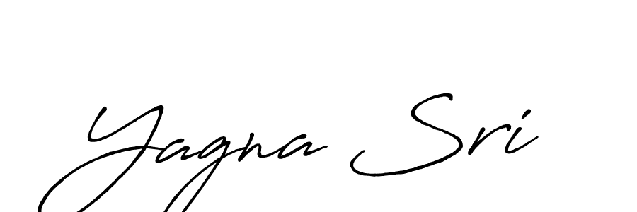 Make a beautiful signature design for name Yagna Sri. With this signature (Antro_Vectra_Bolder) style, you can create a handwritten signature for free. Yagna Sri signature style 7 images and pictures png