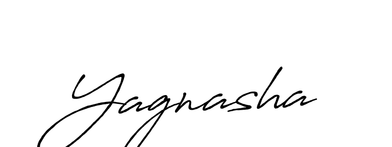 Yagnasha stylish signature style. Best Handwritten Sign (Antro_Vectra_Bolder) for my name. Handwritten Signature Collection Ideas for my name Yagnasha. Yagnasha signature style 7 images and pictures png