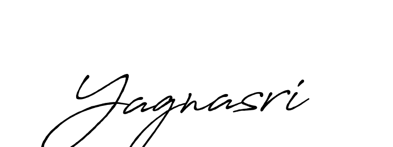 Make a beautiful signature design for name Yagnasri. With this signature (Antro_Vectra_Bolder) style, you can create a handwritten signature for free. Yagnasri signature style 7 images and pictures png