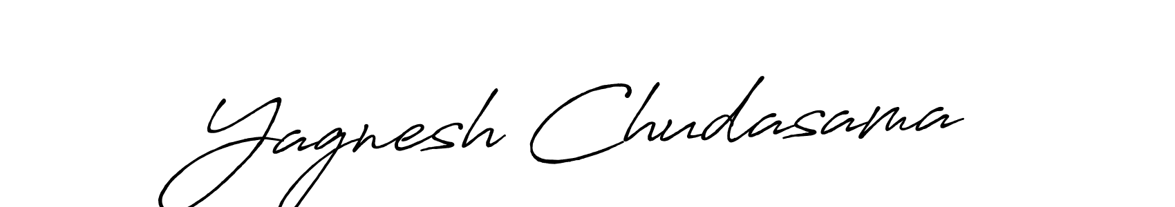 Antro_Vectra_Bolder is a professional signature style that is perfect for those who want to add a touch of class to their signature. It is also a great choice for those who want to make their signature more unique. Get Yagnesh Chudasama name to fancy signature for free. Yagnesh Chudasama signature style 7 images and pictures png