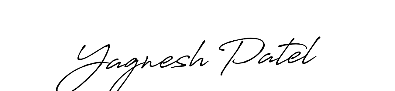 It looks lik you need a new signature style for name Yagnesh Patel. Design unique handwritten (Antro_Vectra_Bolder) signature with our free signature maker in just a few clicks. Yagnesh Patel signature style 7 images and pictures png