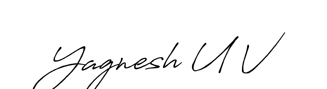 if you are searching for the best signature style for your name Yagnesh U V. so please give up your signature search. here we have designed multiple signature styles  using Antro_Vectra_Bolder. Yagnesh U V signature style 7 images and pictures png