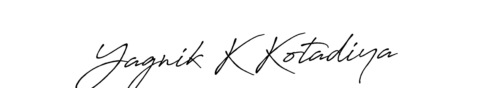 Similarly Antro_Vectra_Bolder is the best handwritten signature design. Signature creator online .You can use it as an online autograph creator for name Yagnik K Kotadiya. Yagnik K Kotadiya signature style 7 images and pictures png