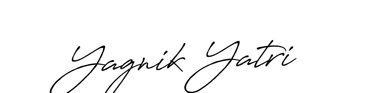 Also we have Yagnik Yatri name is the best signature style. Create professional handwritten signature collection using Antro_Vectra_Bolder autograph style. Yagnik Yatri signature style 7 images and pictures png