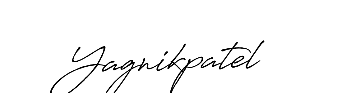 Design your own signature with our free online signature maker. With this signature software, you can create a handwritten (Antro_Vectra_Bolder) signature for name Yagnikpatel. Yagnikpatel signature style 7 images and pictures png