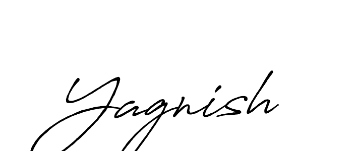 Use a signature maker to create a handwritten signature online. With this signature software, you can design (Antro_Vectra_Bolder) your own signature for name Yagnish. Yagnish signature style 7 images and pictures png