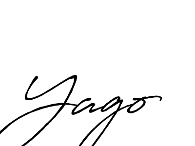 You should practise on your own different ways (Antro_Vectra_Bolder) to write your name (Yago) in signature. don't let someone else do it for you. Yago signature style 7 images and pictures png