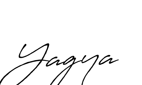 Yagya stylish signature style. Best Handwritten Sign (Antro_Vectra_Bolder) for my name. Handwritten Signature Collection Ideas for my name Yagya. Yagya signature style 7 images and pictures png