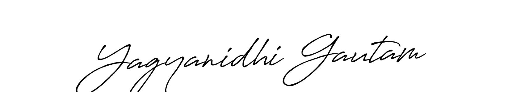 Use a signature maker to create a handwritten signature online. With this signature software, you can design (Antro_Vectra_Bolder) your own signature for name Yagyanidhi Gautam. Yagyanidhi Gautam signature style 7 images and pictures png