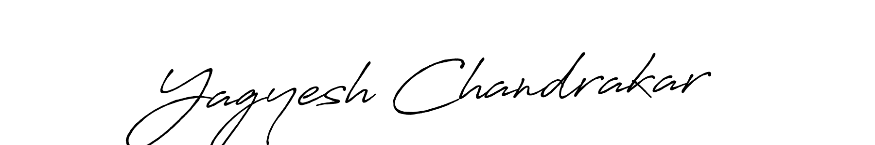 How to make Yagyesh Chandrakar name signature. Use Antro_Vectra_Bolder style for creating short signs online. This is the latest handwritten sign. Yagyesh Chandrakar signature style 7 images and pictures png